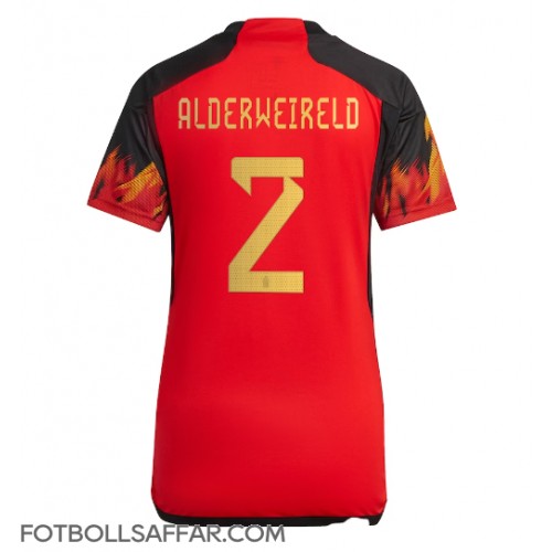 Belgien Toby Alderweireld #2 Hemmatröja Dam VM 2022 Kortärmad